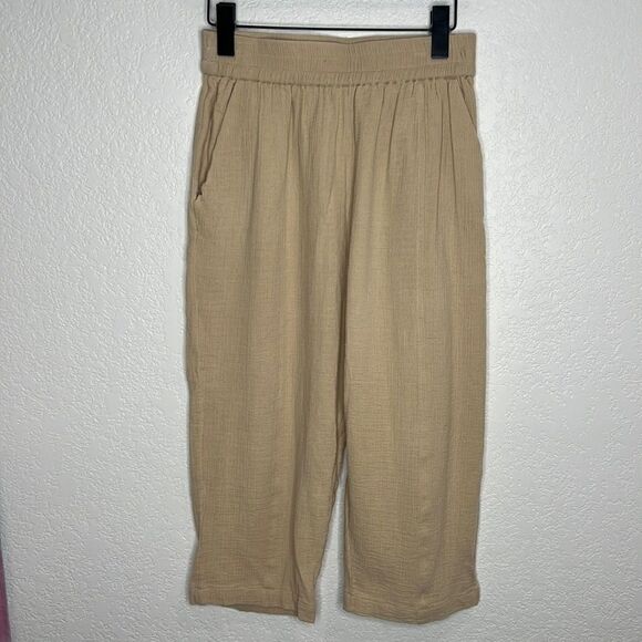 Apiece Apart Crop Pants Beige Small New - Picture 2 of 11
